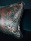 Botanize Heritage 'Plaster Pink' Fringed Side Velvet Cushion