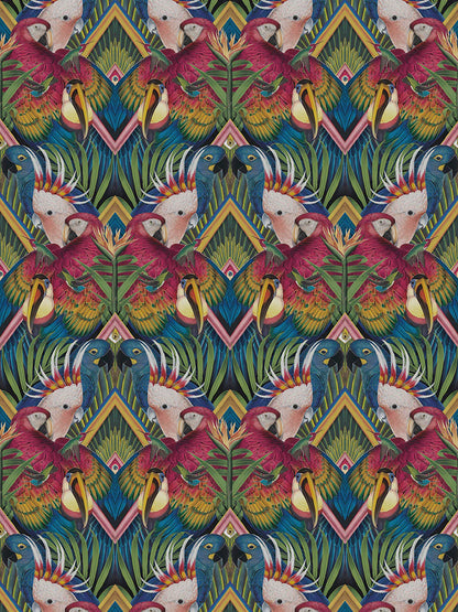 Divine Plumage Wallpaper - Multicolor