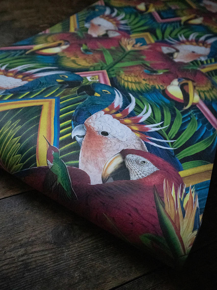 Divine Plumage Room Wallpaper - Multicolor
