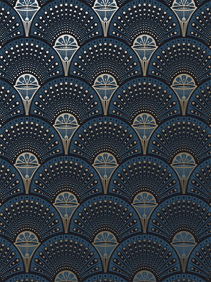 Deco Martini 'Midnight Gold' Recycled Velvet Fabric