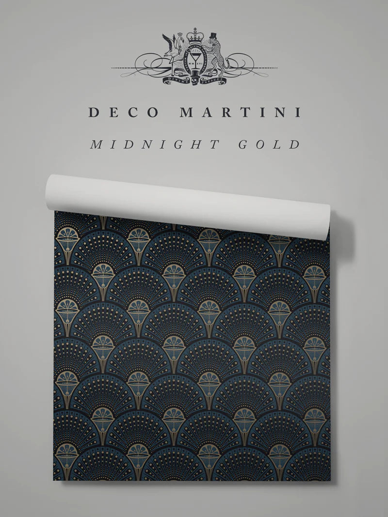 Deco Martini 'Midnight Gold' Recycled Velvet Fabric