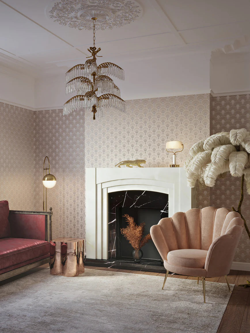 Deco Martini 'Rose Gold' Room Wallpaper