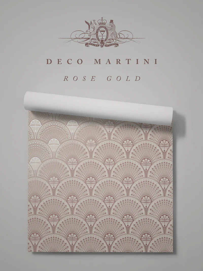 Deco Martini 'Rose Gold' Wallpaper