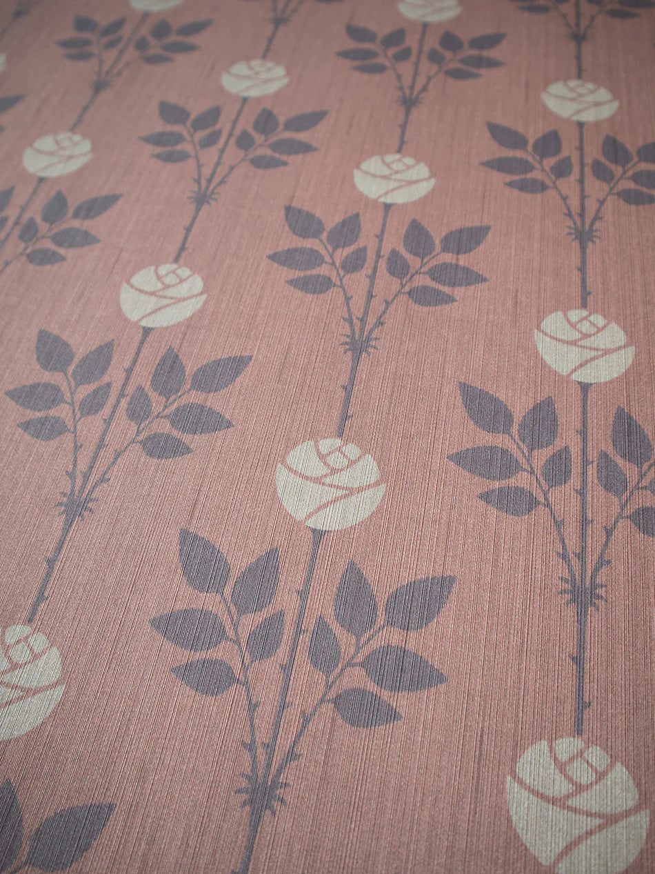 Rozalia 'Blushing Rose' Room Wallpaper