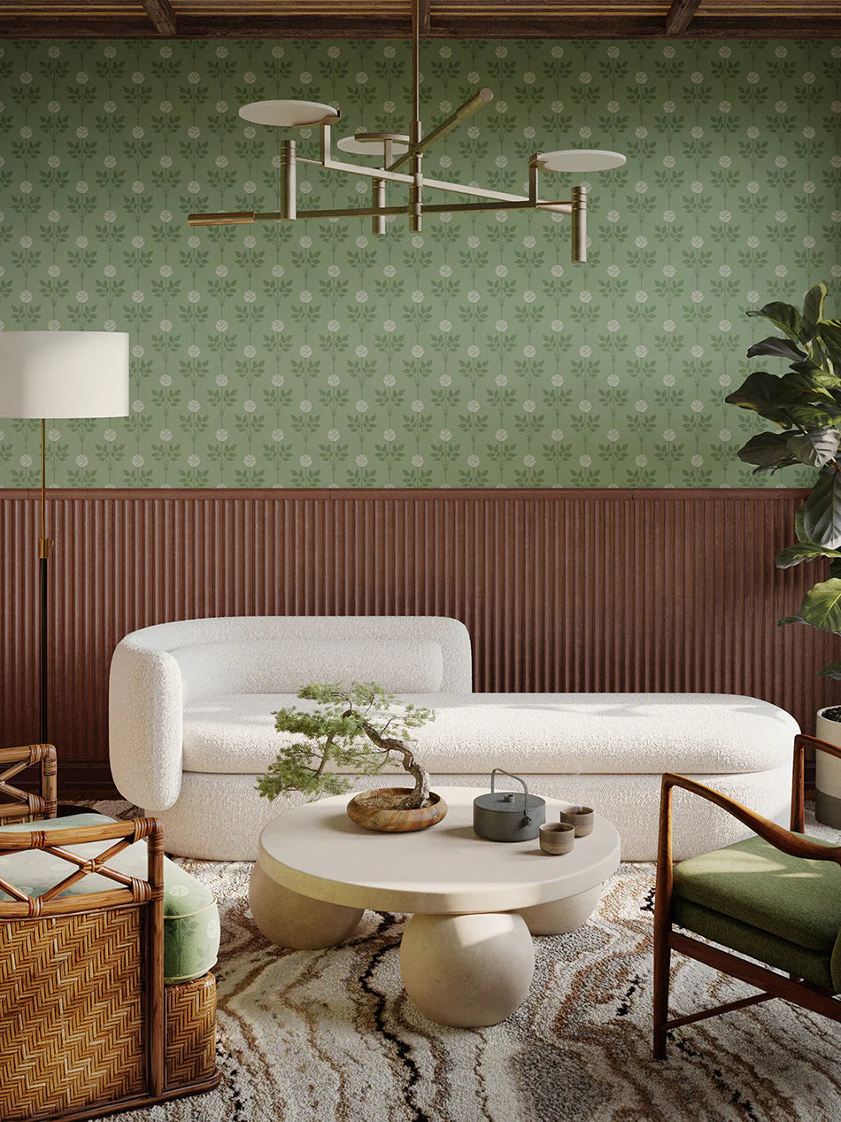 Rozalia 'Sophia Green' Room Wallpaper