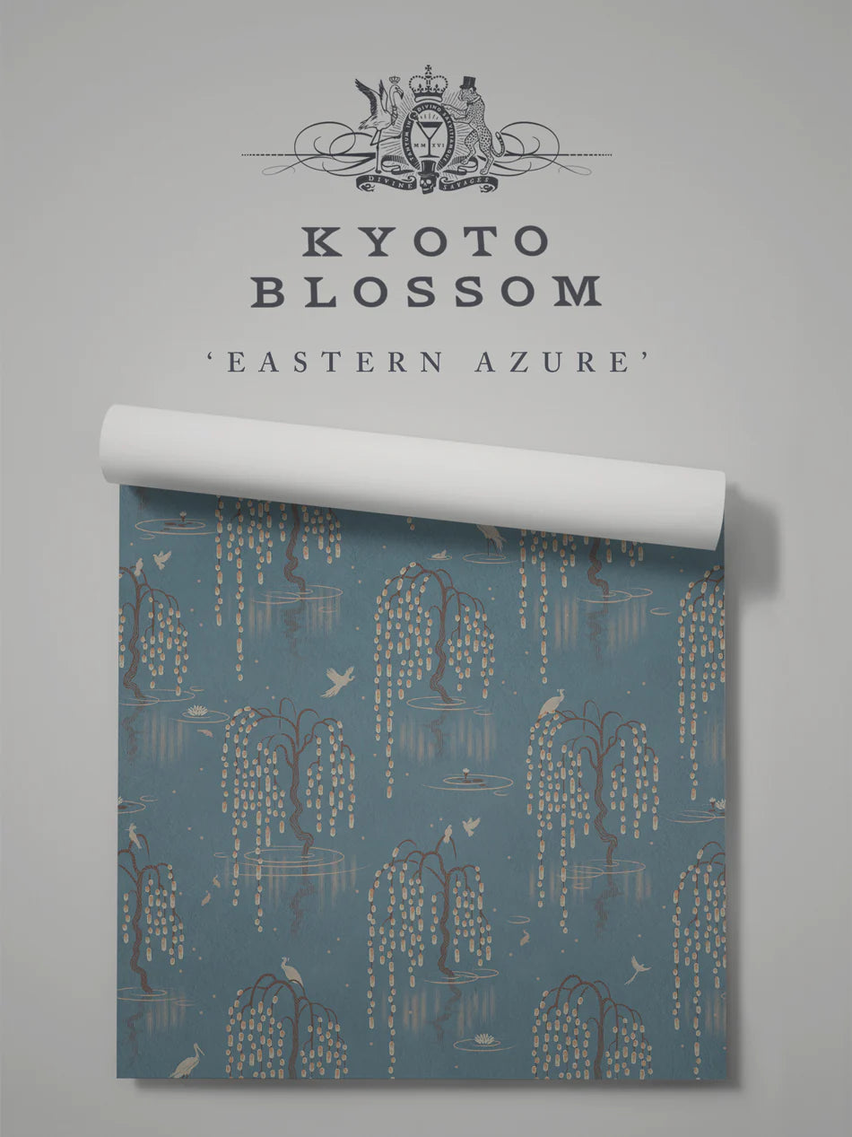 Kyoto Blossom 'Eastern Azure' Wallpaper