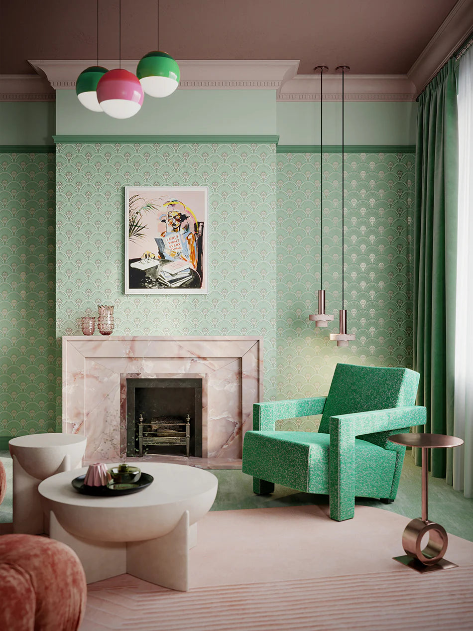 Deco Martini 'Copper Patina' Room Wallpaper