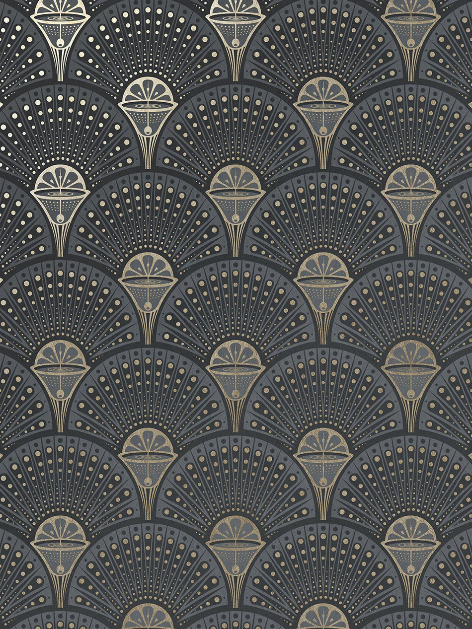 Deco Martini 'Smokey Gold' Wallpaper