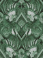 Divine Plumage 'Emerald' Wallpaper