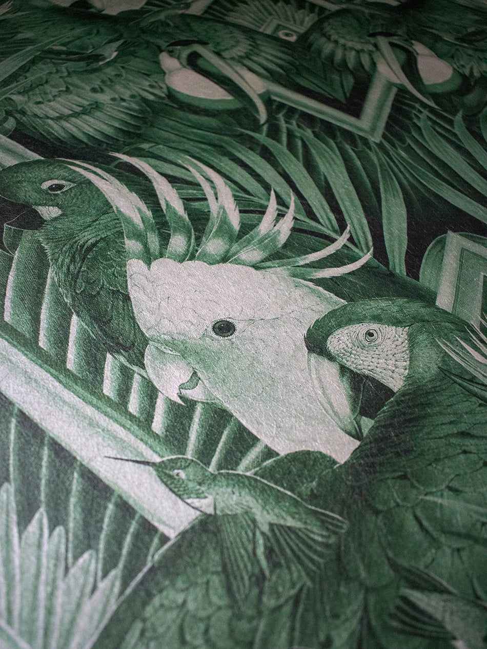 Divine Plumage 'Emerald' Room Wallpaper