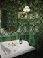Divine Plumage 'Emerald' Room Wallpaper