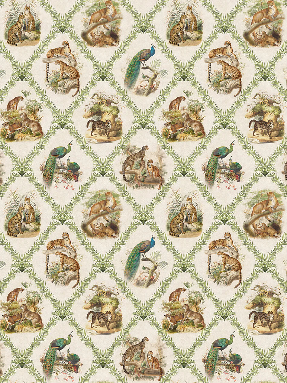 The Fierce & The Fabulous 'Archive Green' Wallpaper