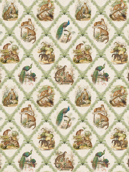 The Fierce & The Fabulous 'Archive Green' Wallpaper