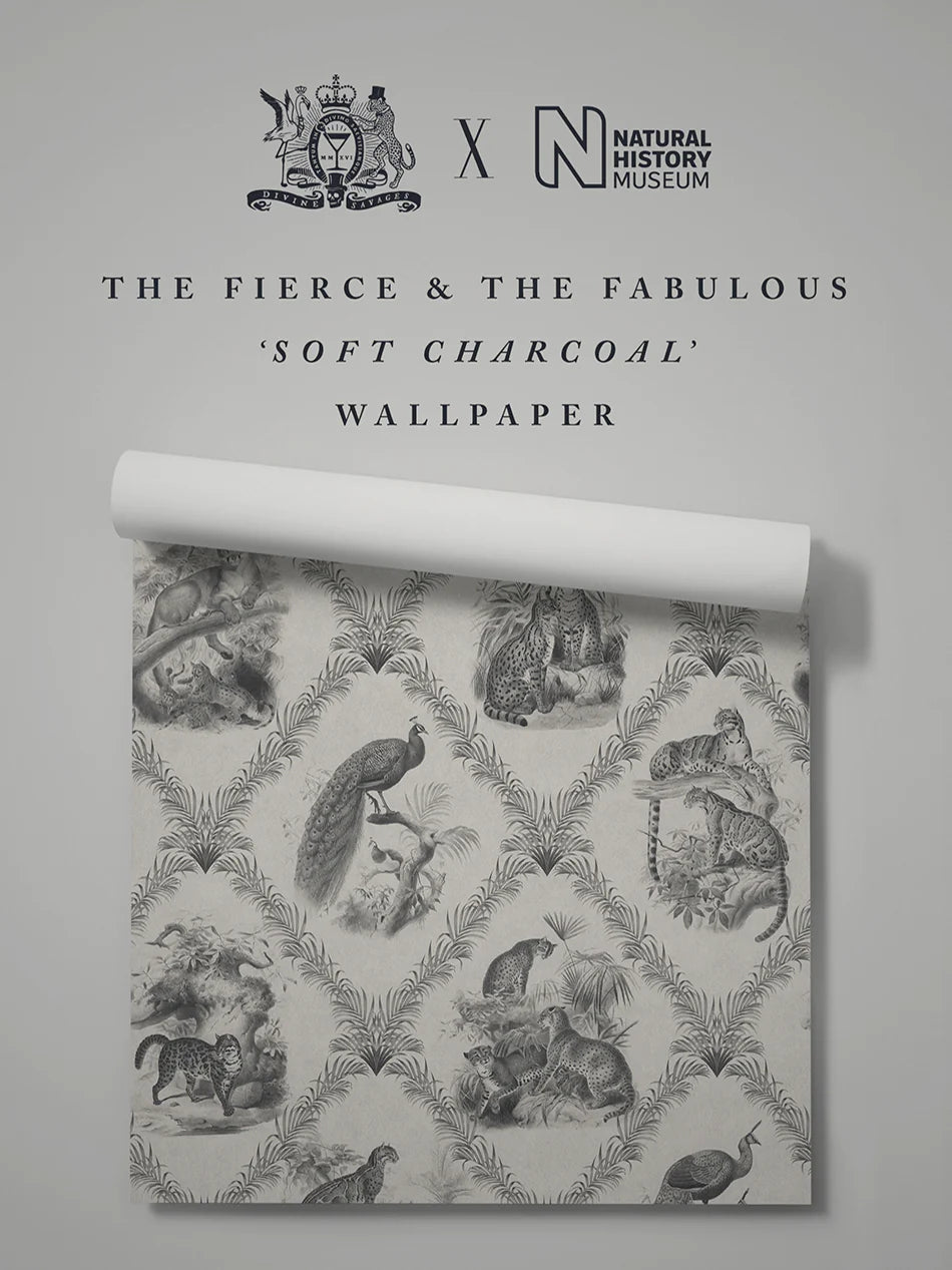 The Fierce & The Fabulous 'Soft Charcoal' Wallpaper