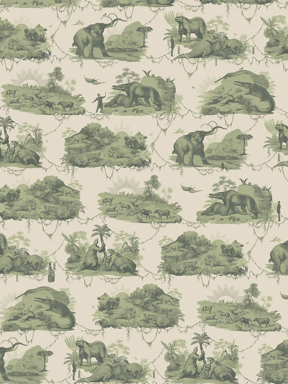 Extinctopia 'Galapagos Green' Wallpaper