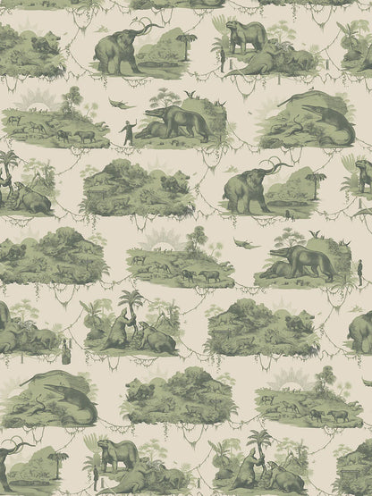 Extinctopia 'Galapagos Green' Wallpaper