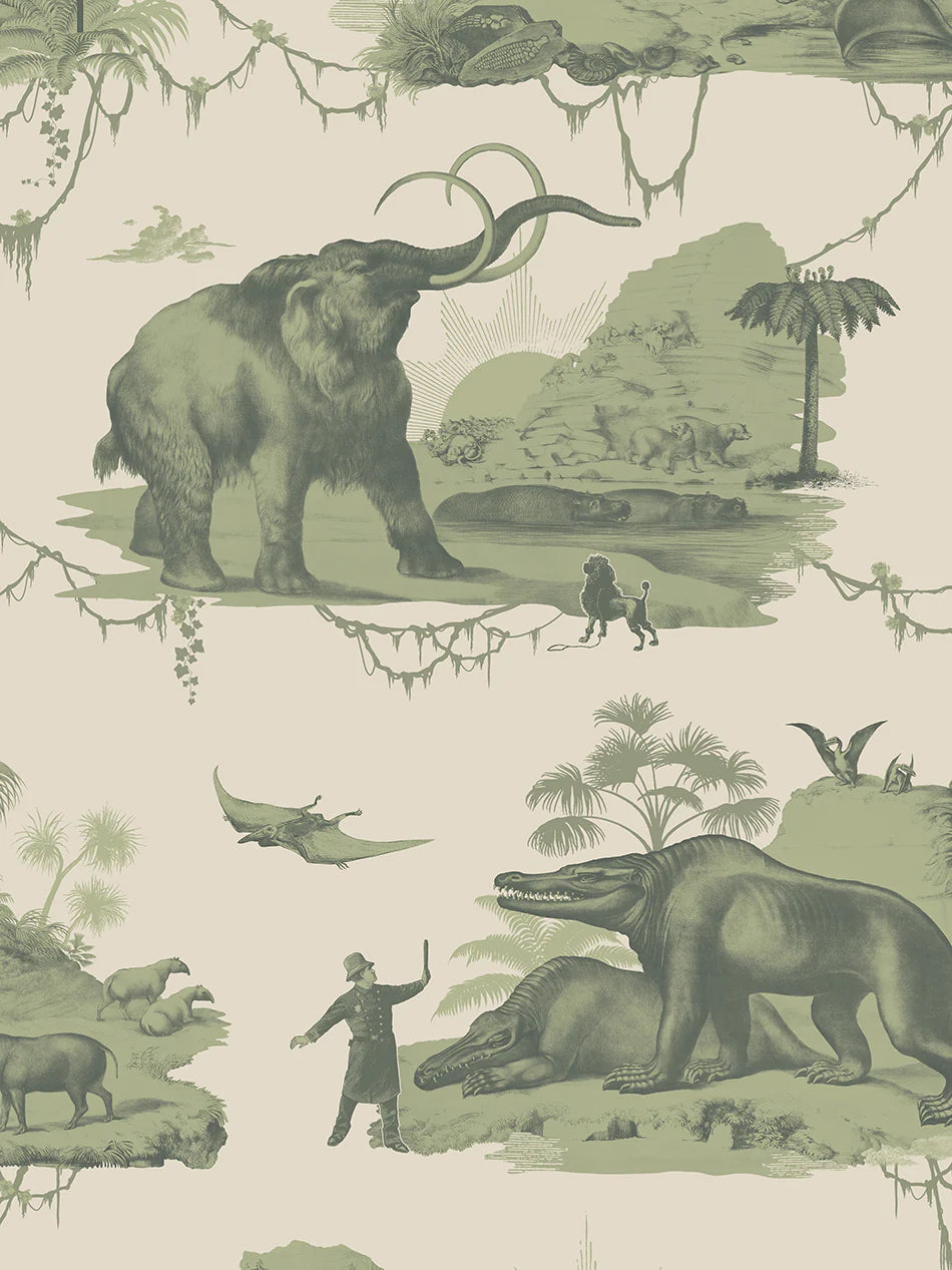 Extinctopia 'Galapagos Green' Wallpaper