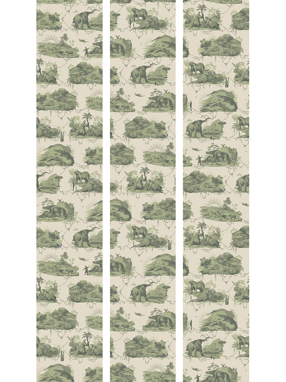 Extinctopia 'Galapagos Green' Wallpaper