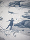Extinctopia 'Jurassic Coast Blue' Room Wallpaper