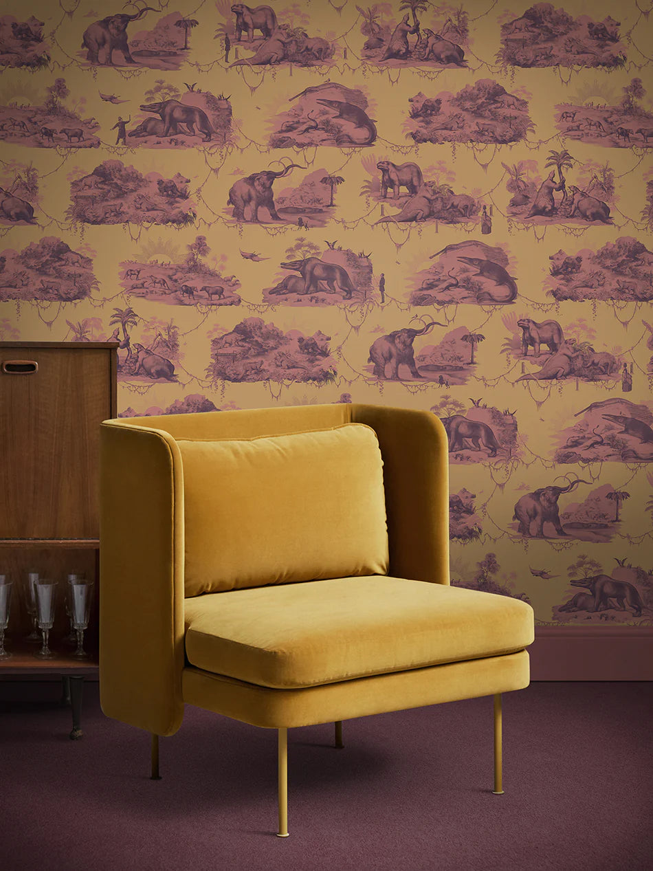 Extinctopia 'Rhubarb & Custard' Room Wallpaper