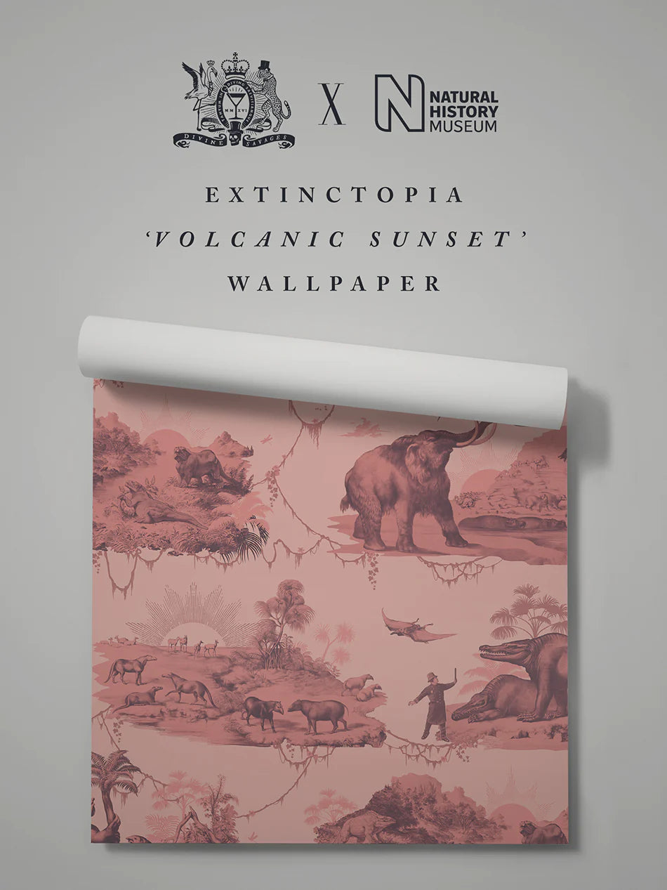 Extinctopia 'Volcanic Sunset' Wallpaper