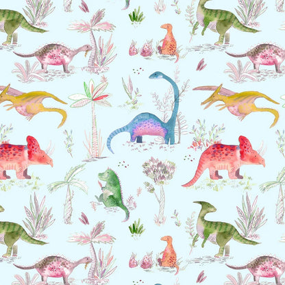 Dinos Dusk Wide-Width Wallpaper 