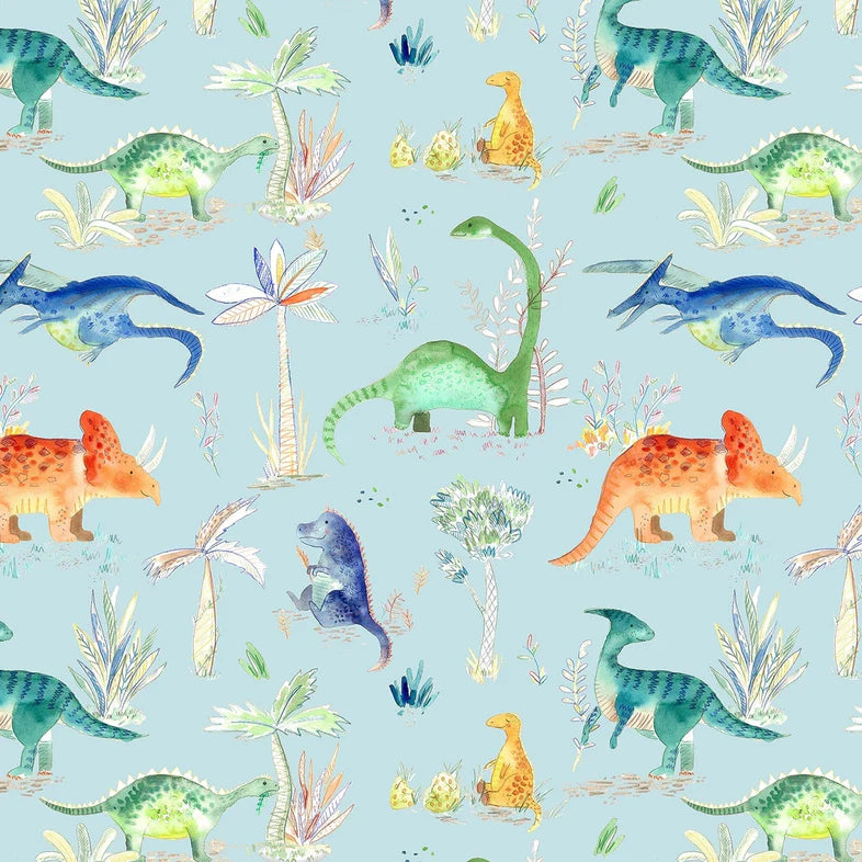 Dinos Sky Wide-Width Wallpaper 