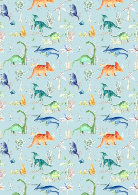 Dinos Sky Wide-Width Room Wallpaper 