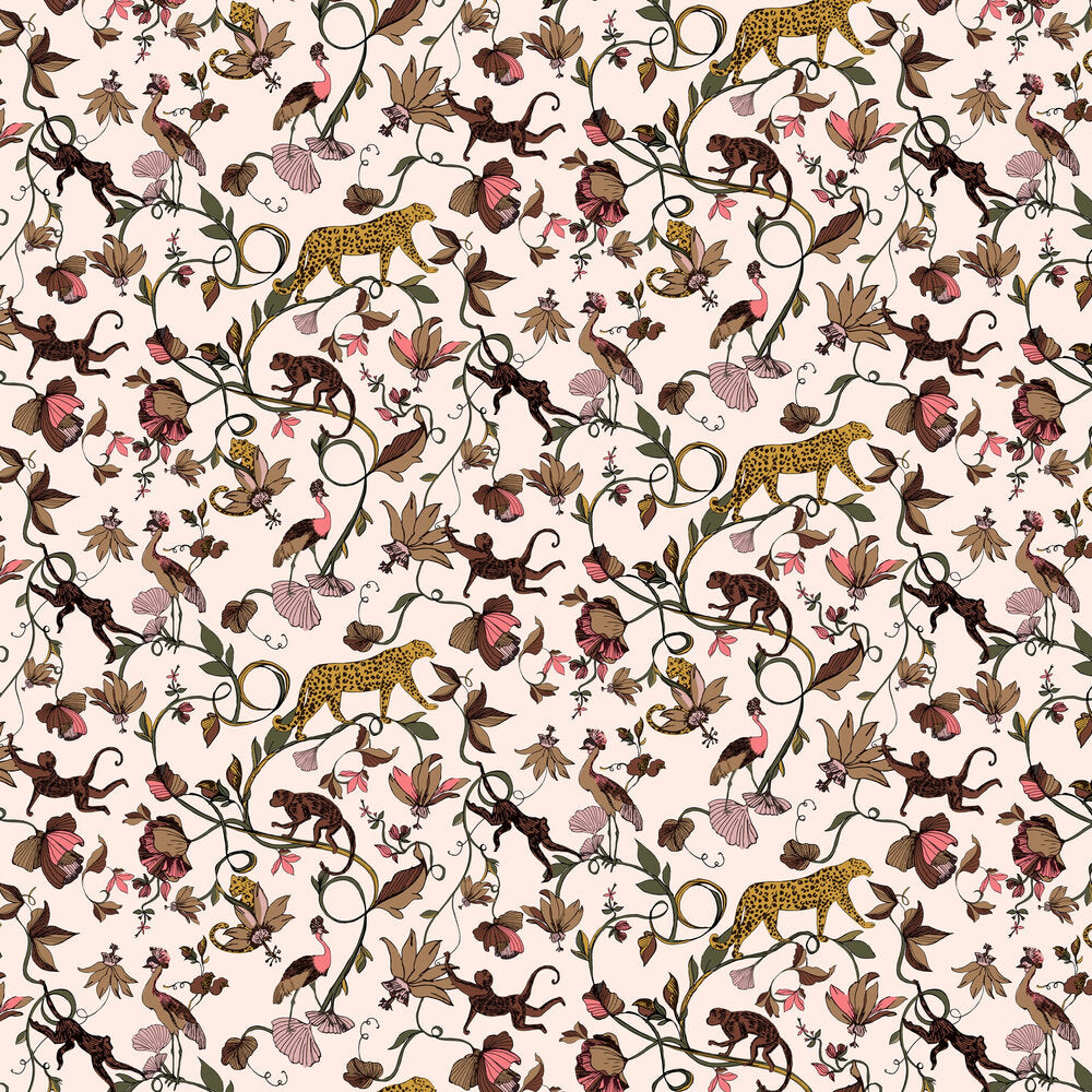 Exotic Wildlings Wallpaper - Brown - Furn