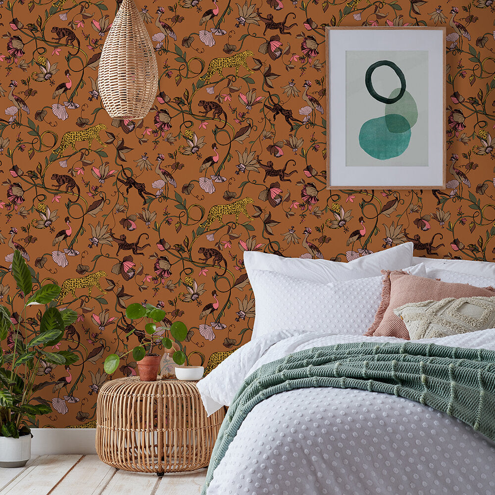 Exotic Wildlings Wallpaper - Sand - Furn