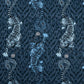 Tigris Cotton Satin Fabric - Blue - Emma J Shipley