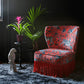 Protea Velvet Fabric - Red - Emma J Shipley