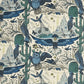 Frontier Linen Fabric - Blue - Emma J Shipley