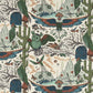 Frontier Linen Fabric - Green - Emma J Shipley