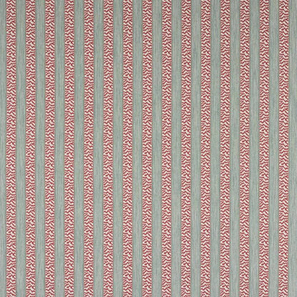 Tilney Stripe Fabric - Red - Colefax and Fowler