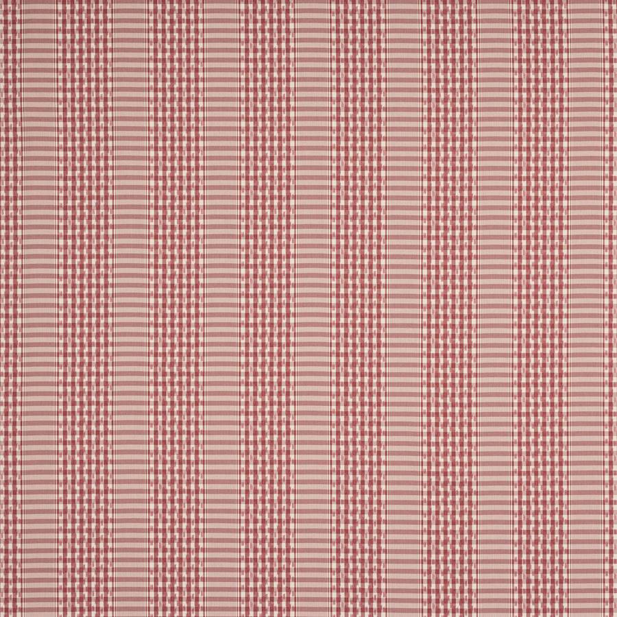 Langham Check Fabric - Red - Colefax and Fowler