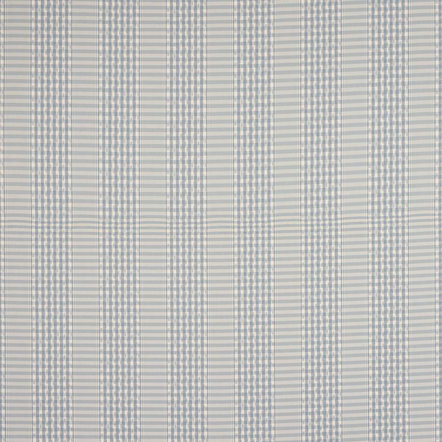 Langham Check Fabric - Blue - Colefax and Fowler