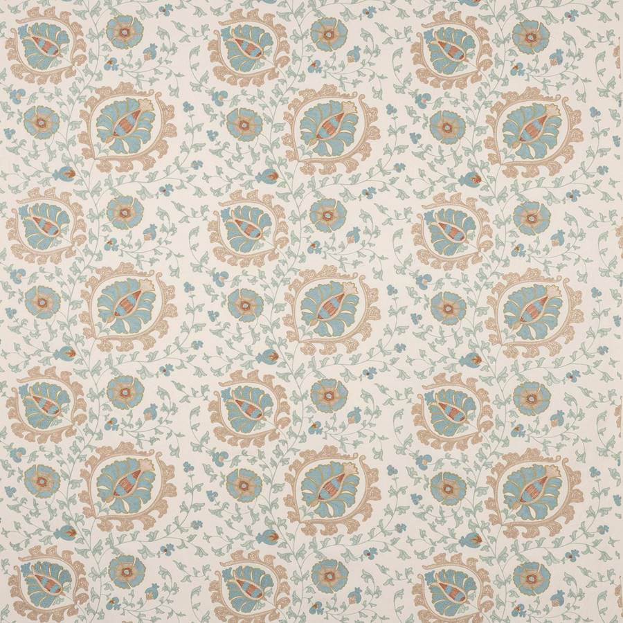 Hailsham Fabric - Teal - Colefax and Fowler