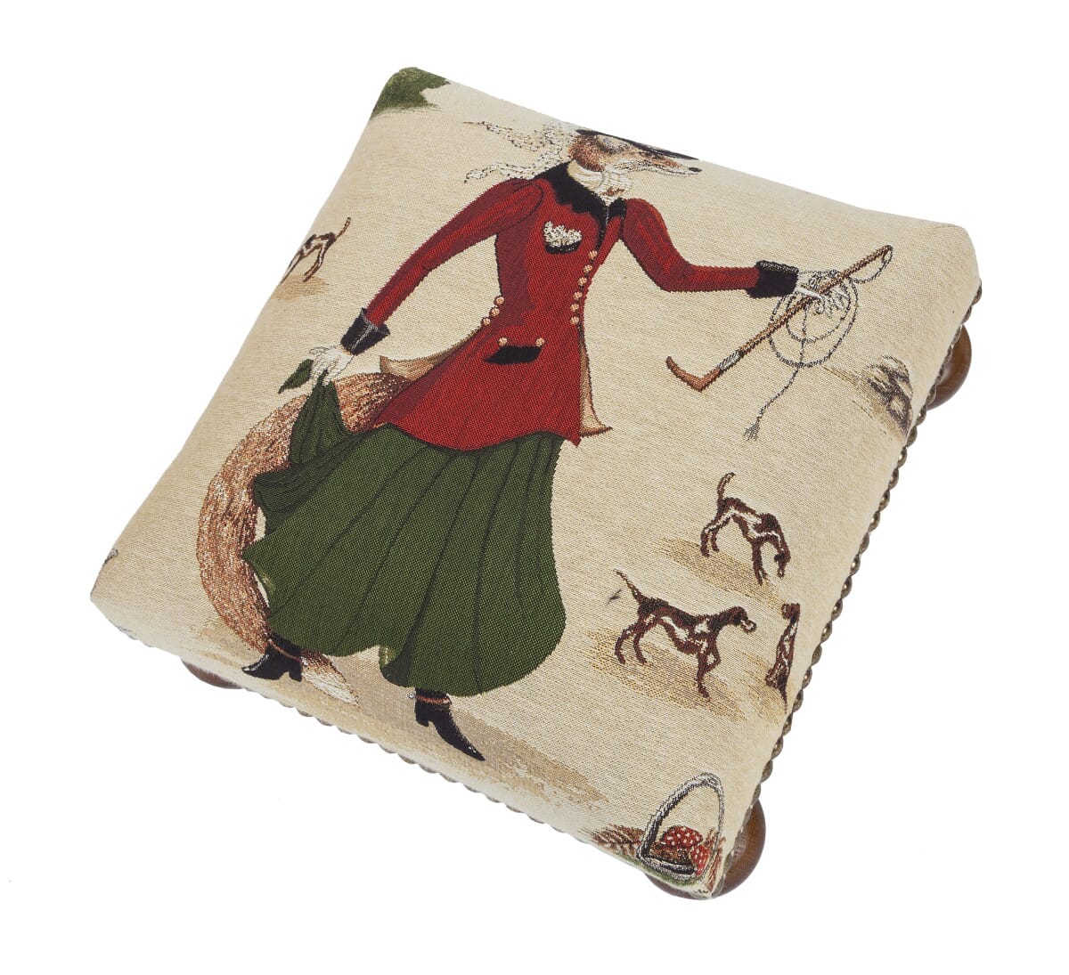 Lady Fenella Fox Tapestry Footstool