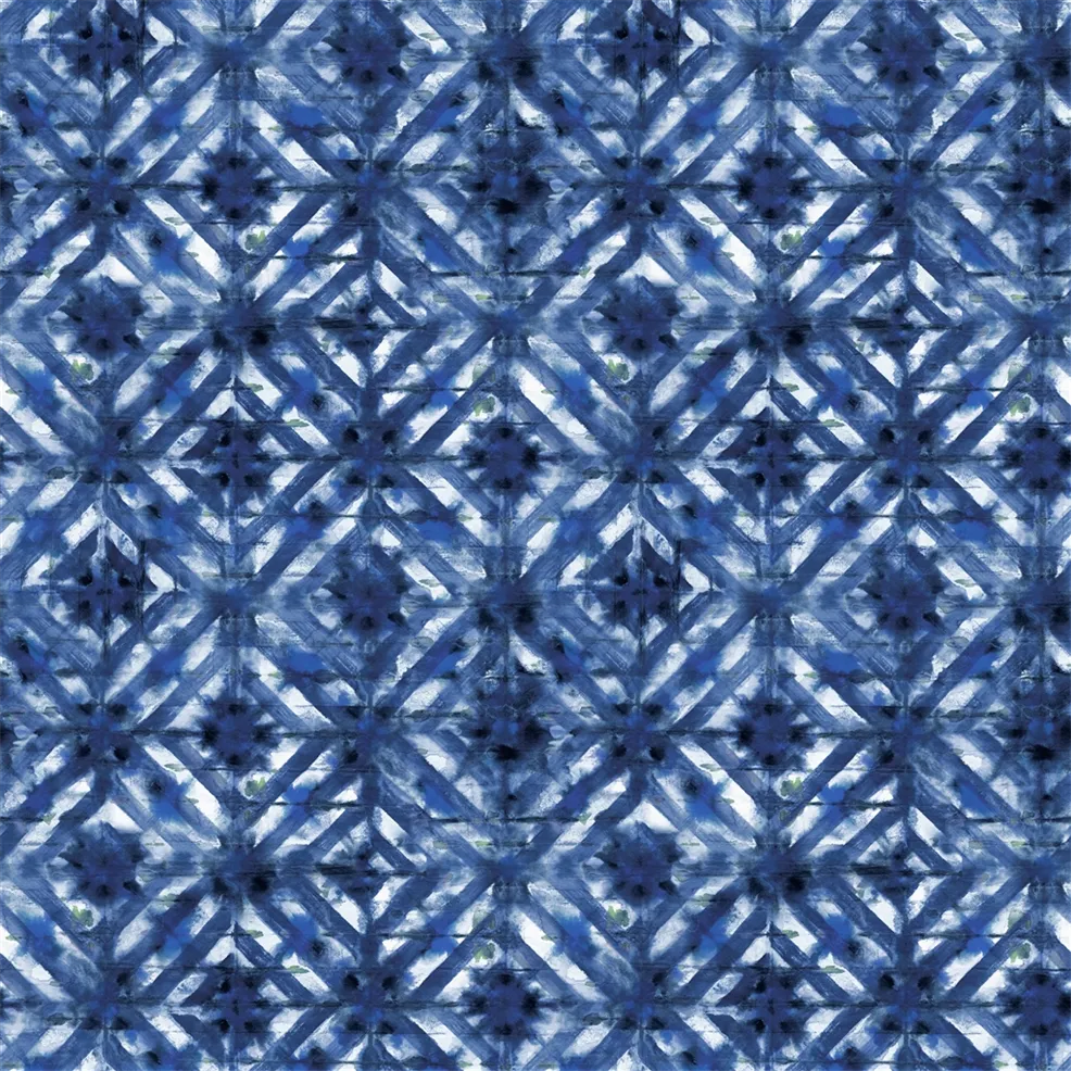 Parquet Batik Indigo Fabric