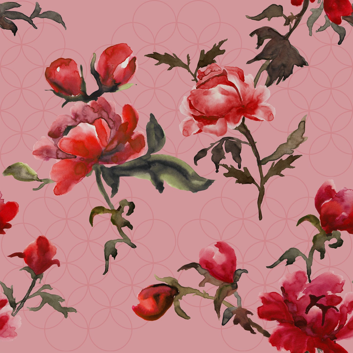 Gypsy Wallpaper - Rose - Petronella Hall