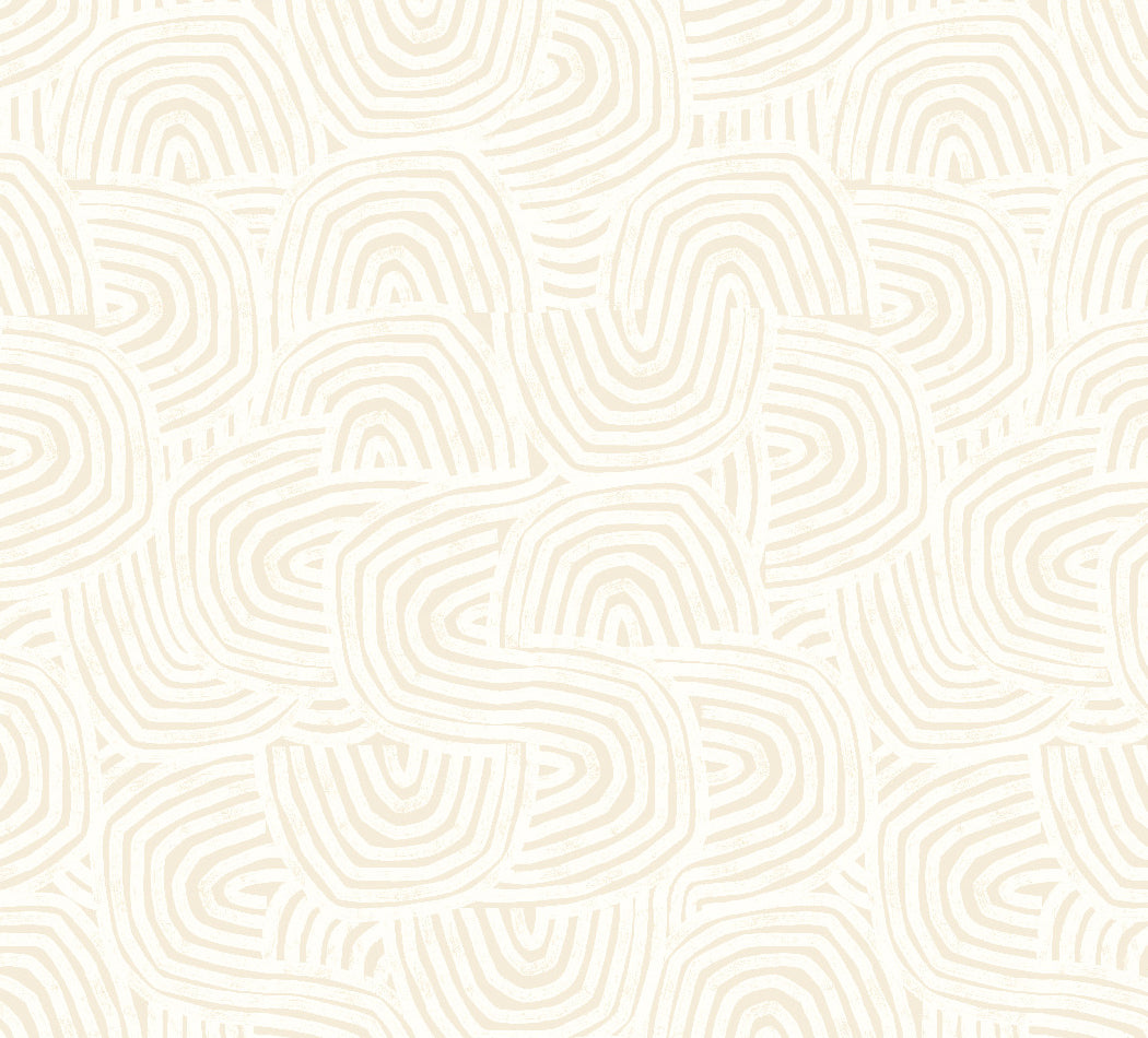 Venation Mini Wallpaper - Natural Linen - Ohpopsi