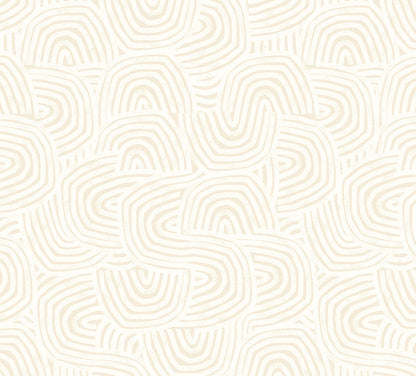 Venation Mini Wallpaper - Natural Linen - Ohpopsi