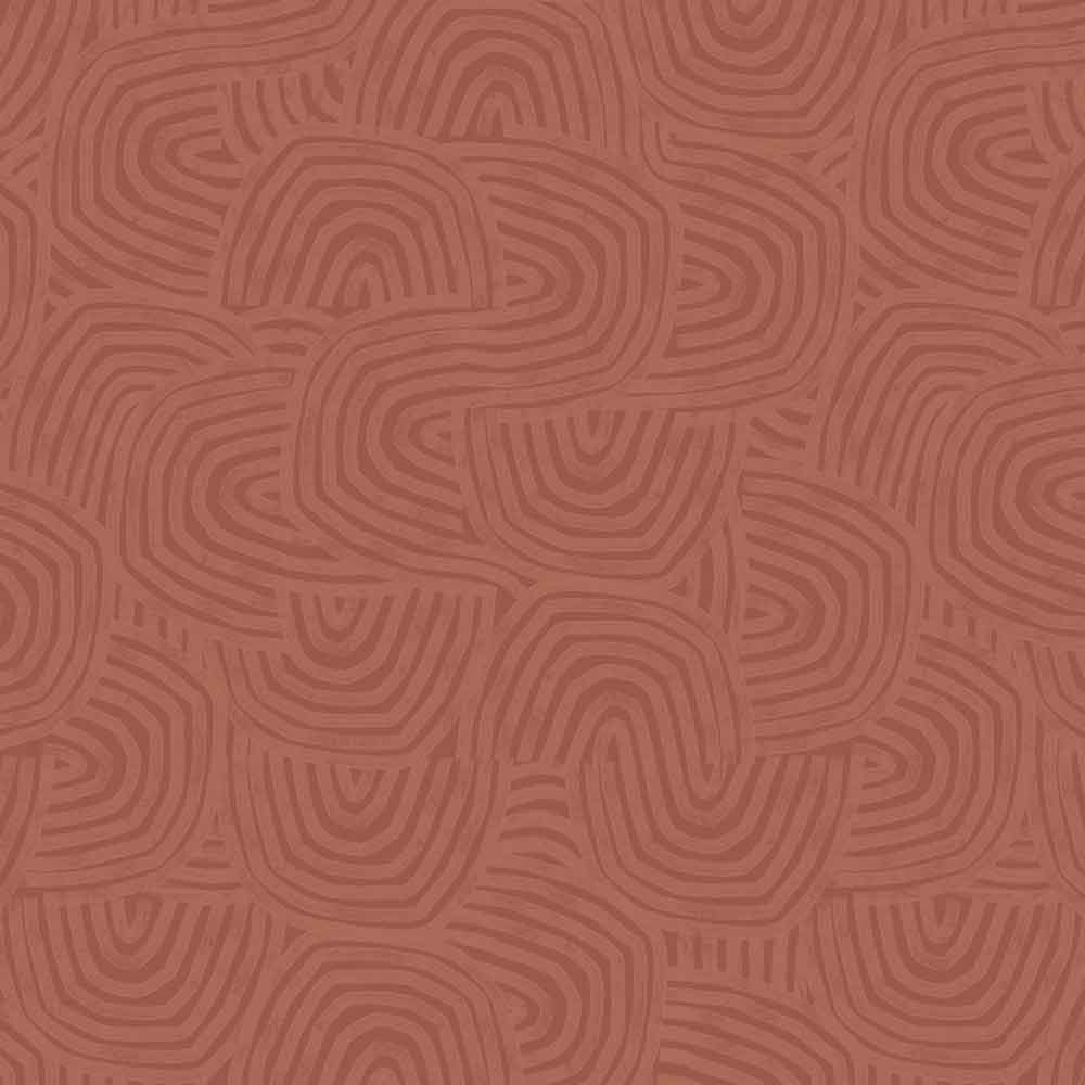 Venation Wallpaper - Rust - Ohpopsi