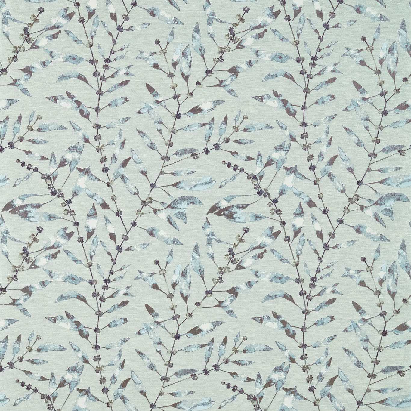 Chaconia Fabric - Indigo/Seaspray