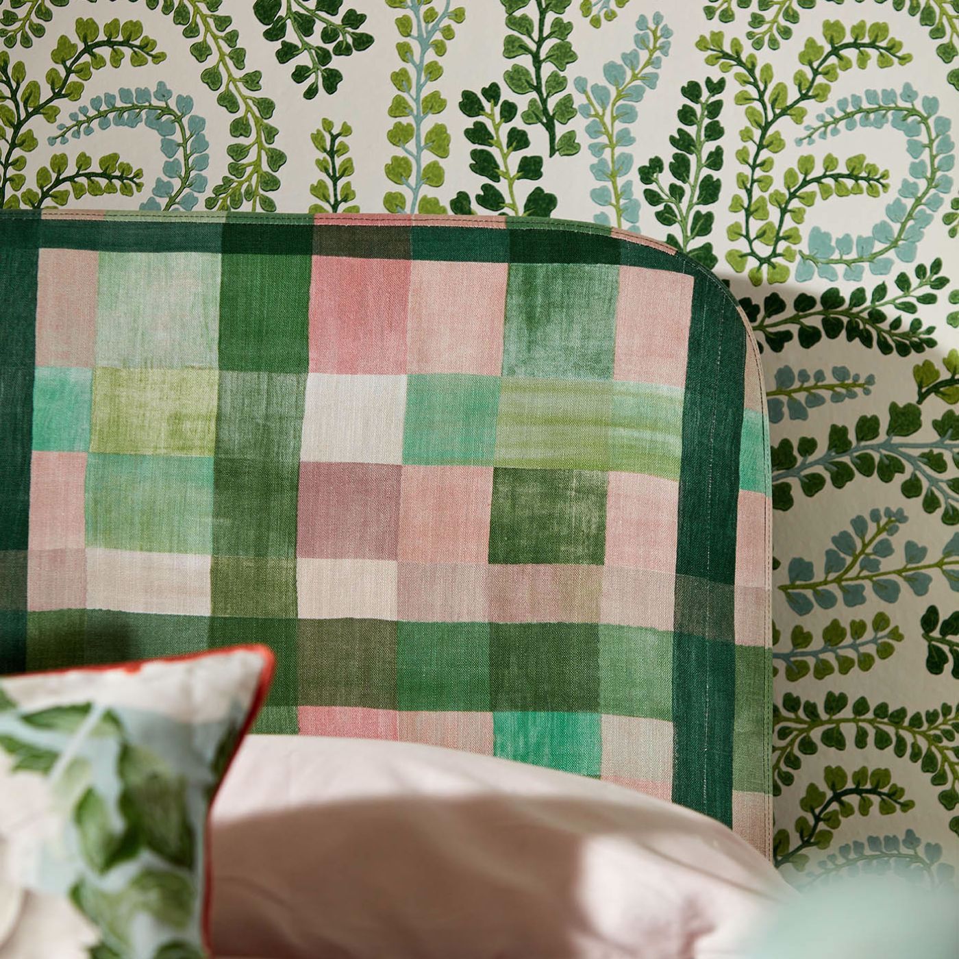 Ertha Room Fabric - Positano/Clover/Fig Leaf