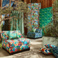 Serpenti Room Fabric - Onsen/Emerald/Azul