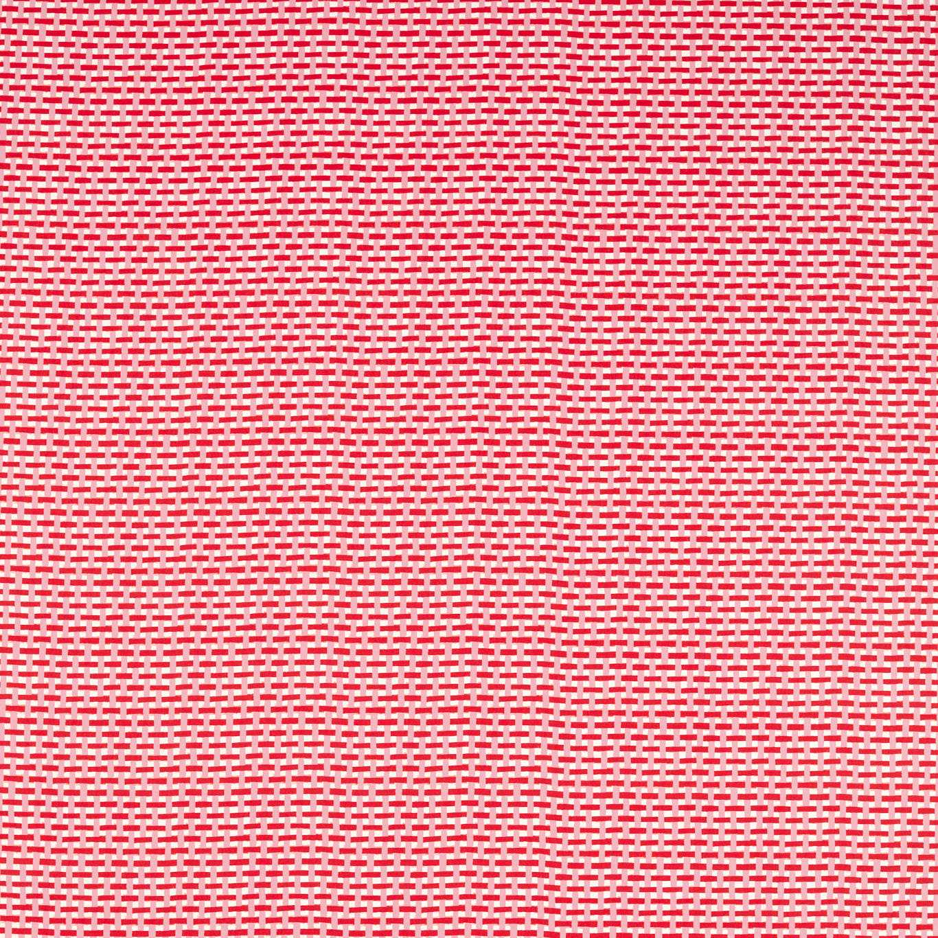 Basket Weave Fabric - Coral/Rose