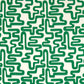 Meander Fabric - Emerald/Aquamarine