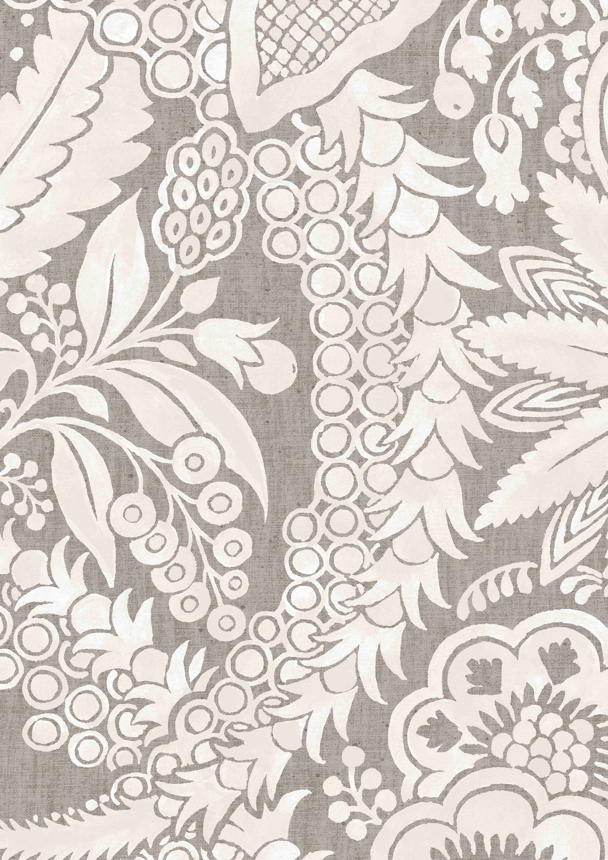 Hanbury Wallpaper - Gray - Lewis & Wood